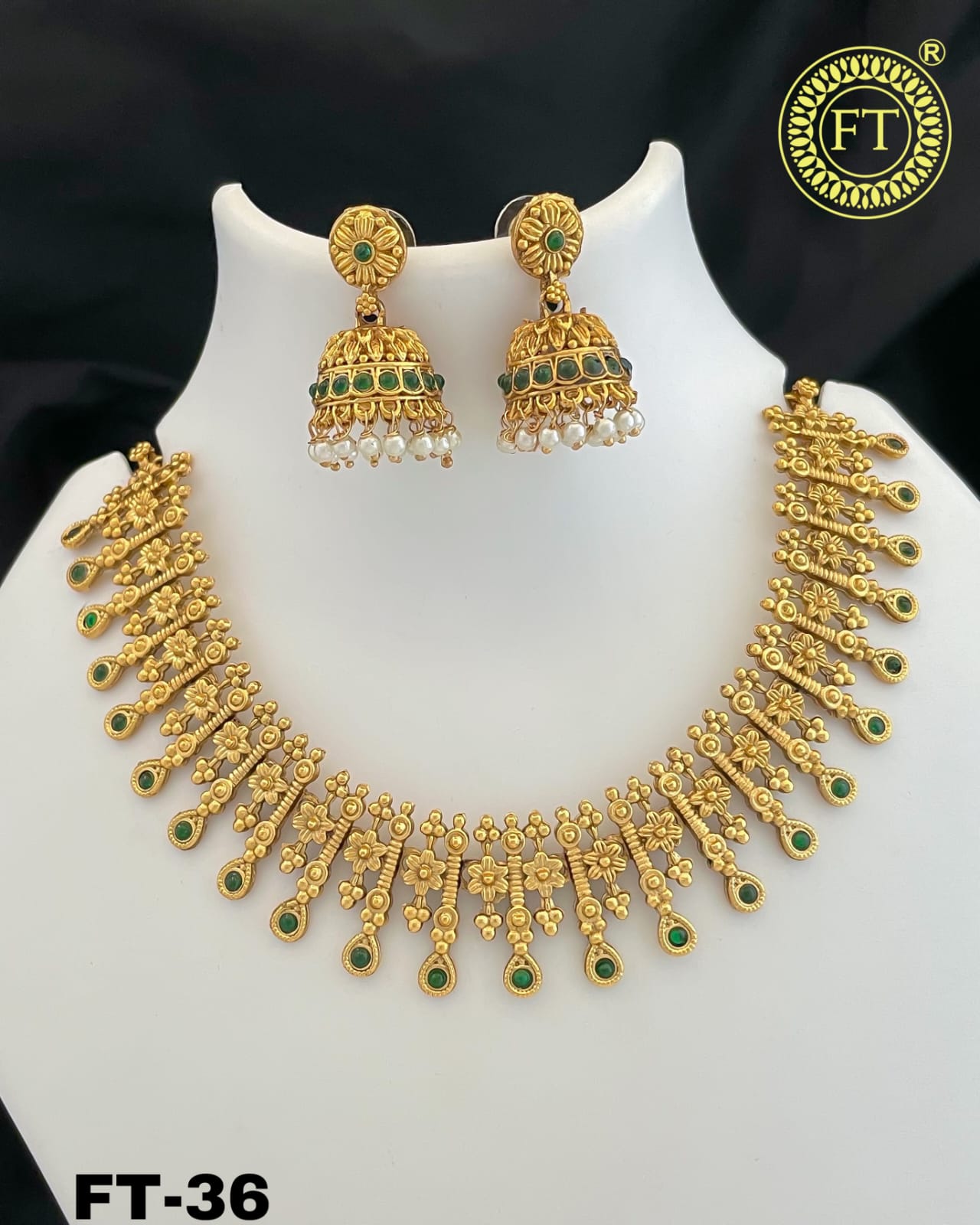 Classic Gold Chain and Earring Set