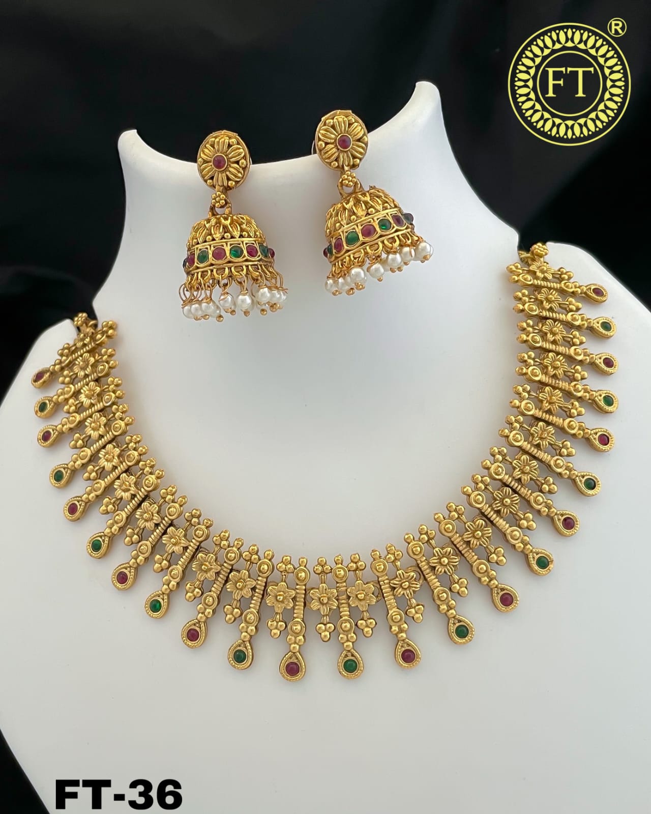 Classic Gold Chain and Earring Set