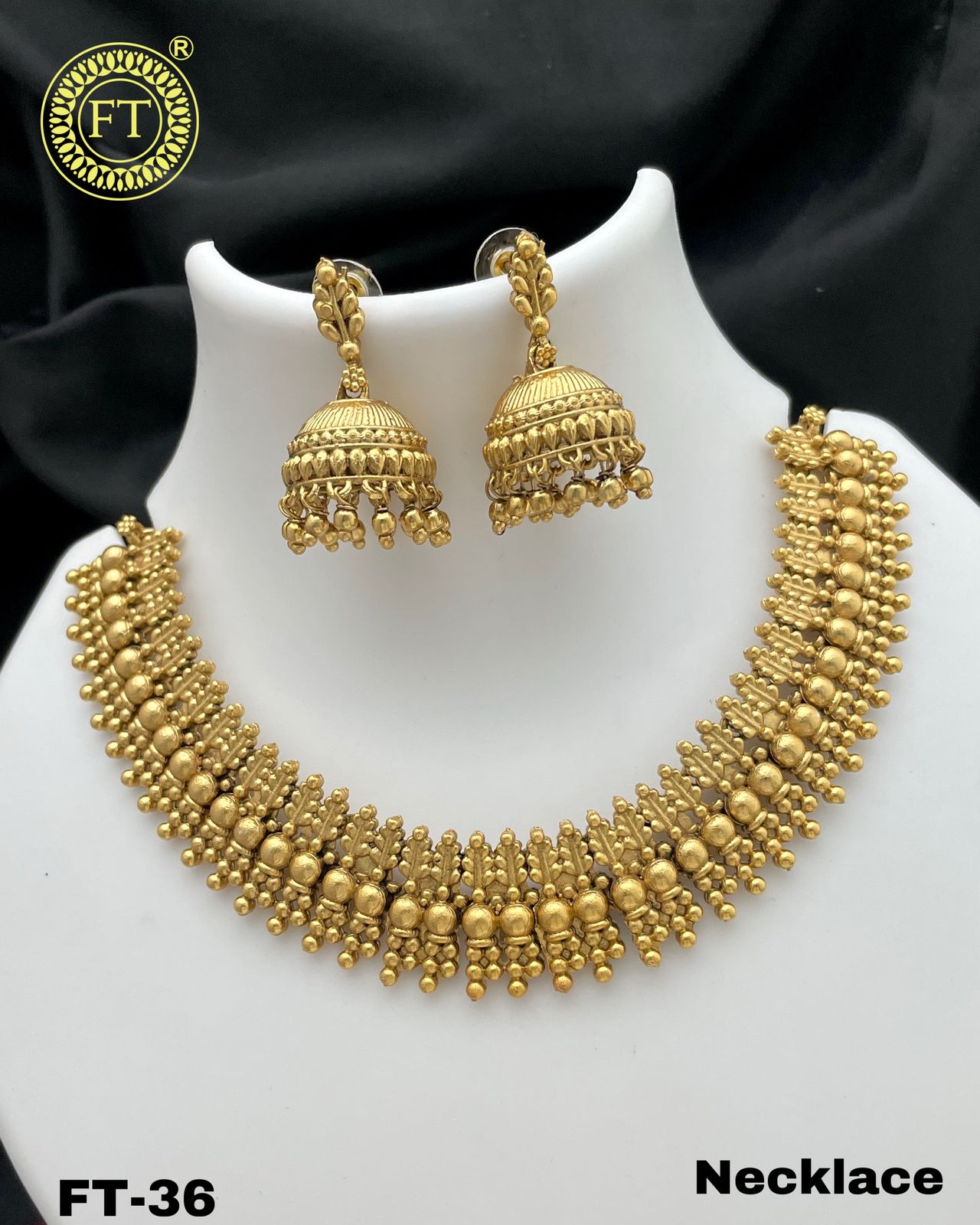 Classic Gold Chain and Earring Set