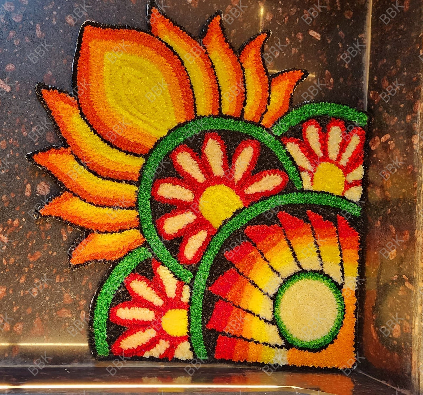 3ft Decorative Mat – Rangoli/Kollam Inspired