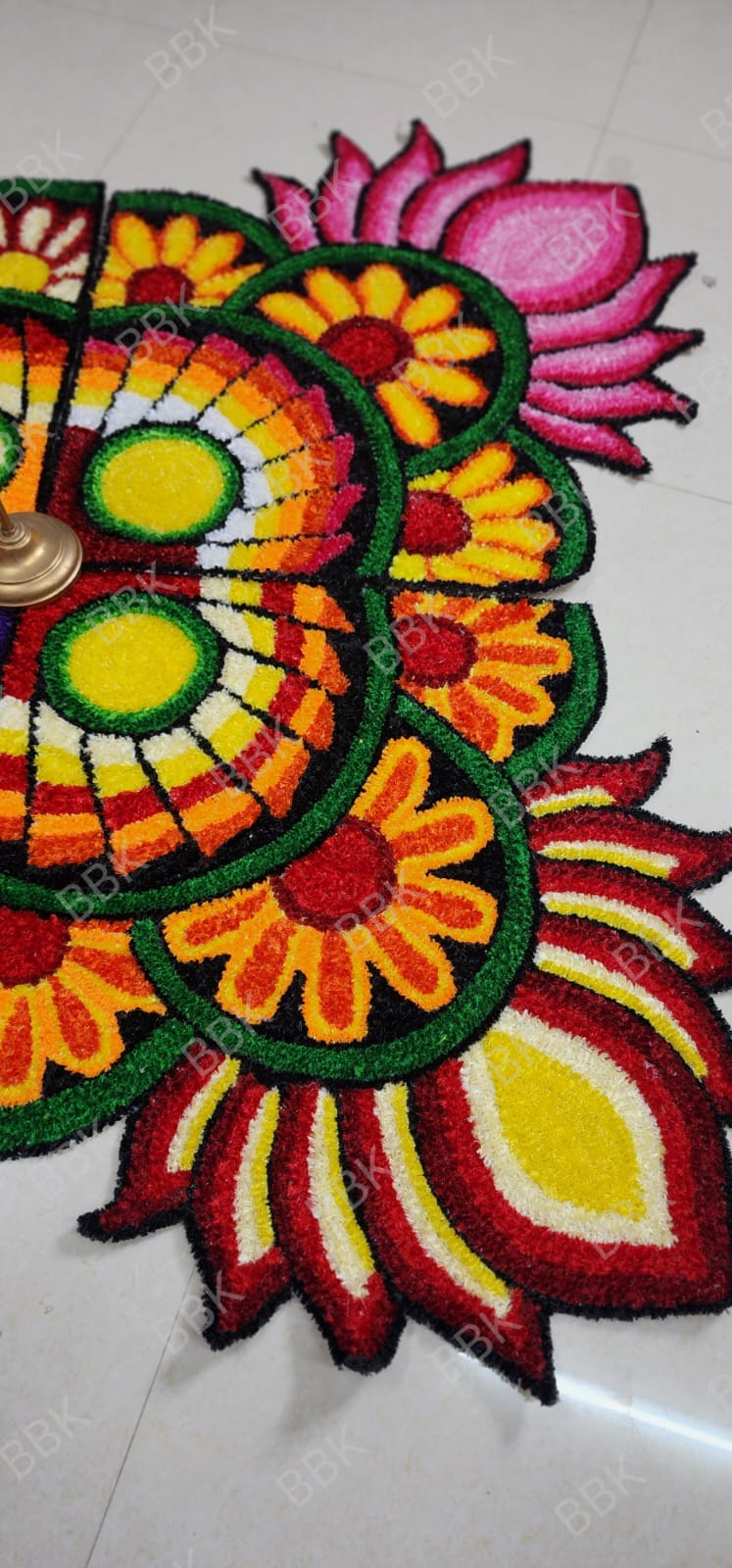 3ft Decorative Mat – Rangoli/Kollam Inspired