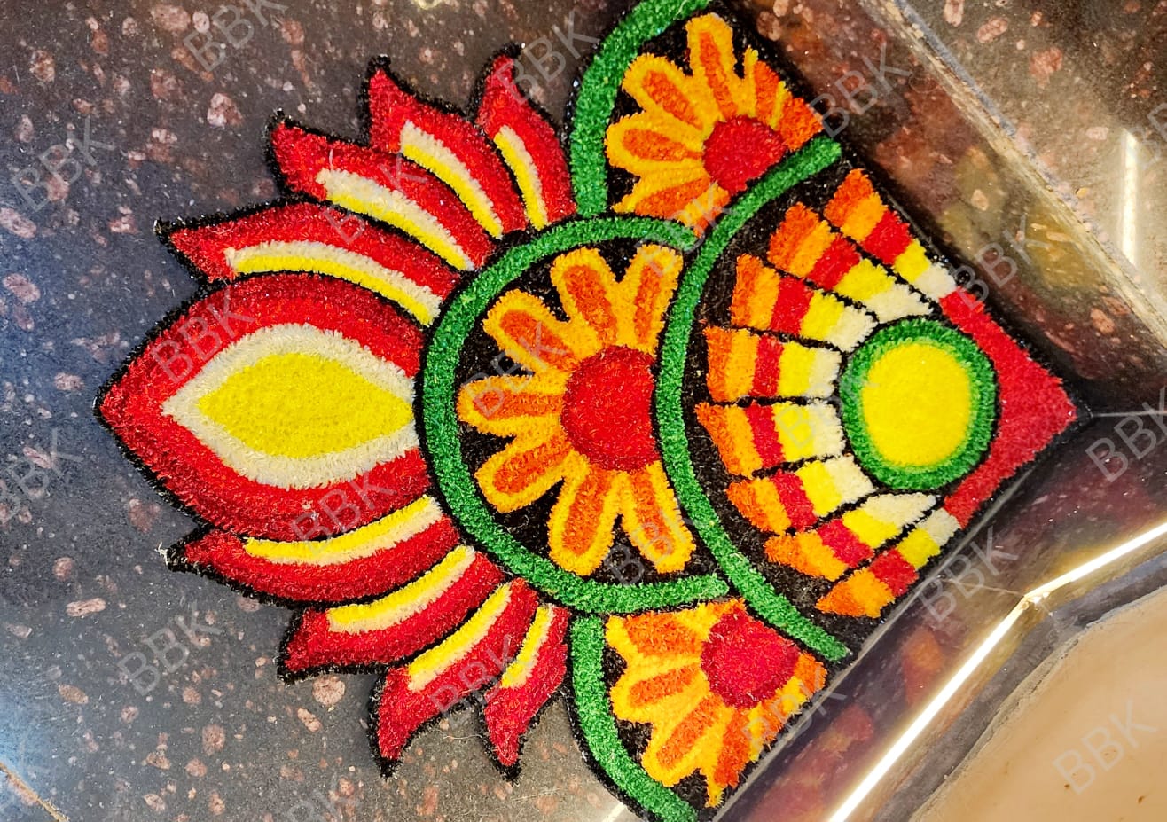 3ft Decorative Mat – Rangoli/Kollam Inspired