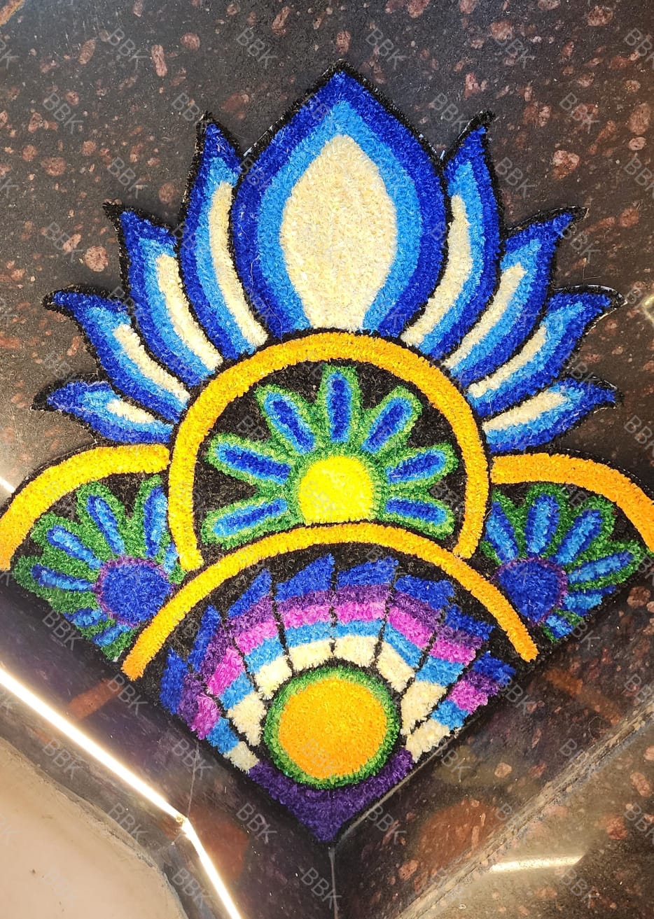 3ft Decorative Mat – Rangoli/Kollam Inspired